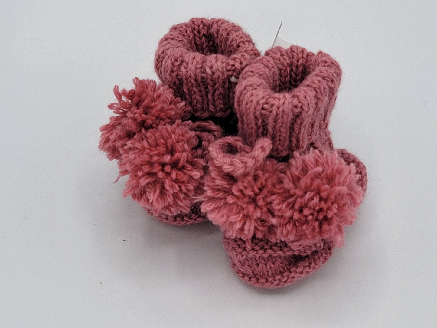 Handmade baby booties