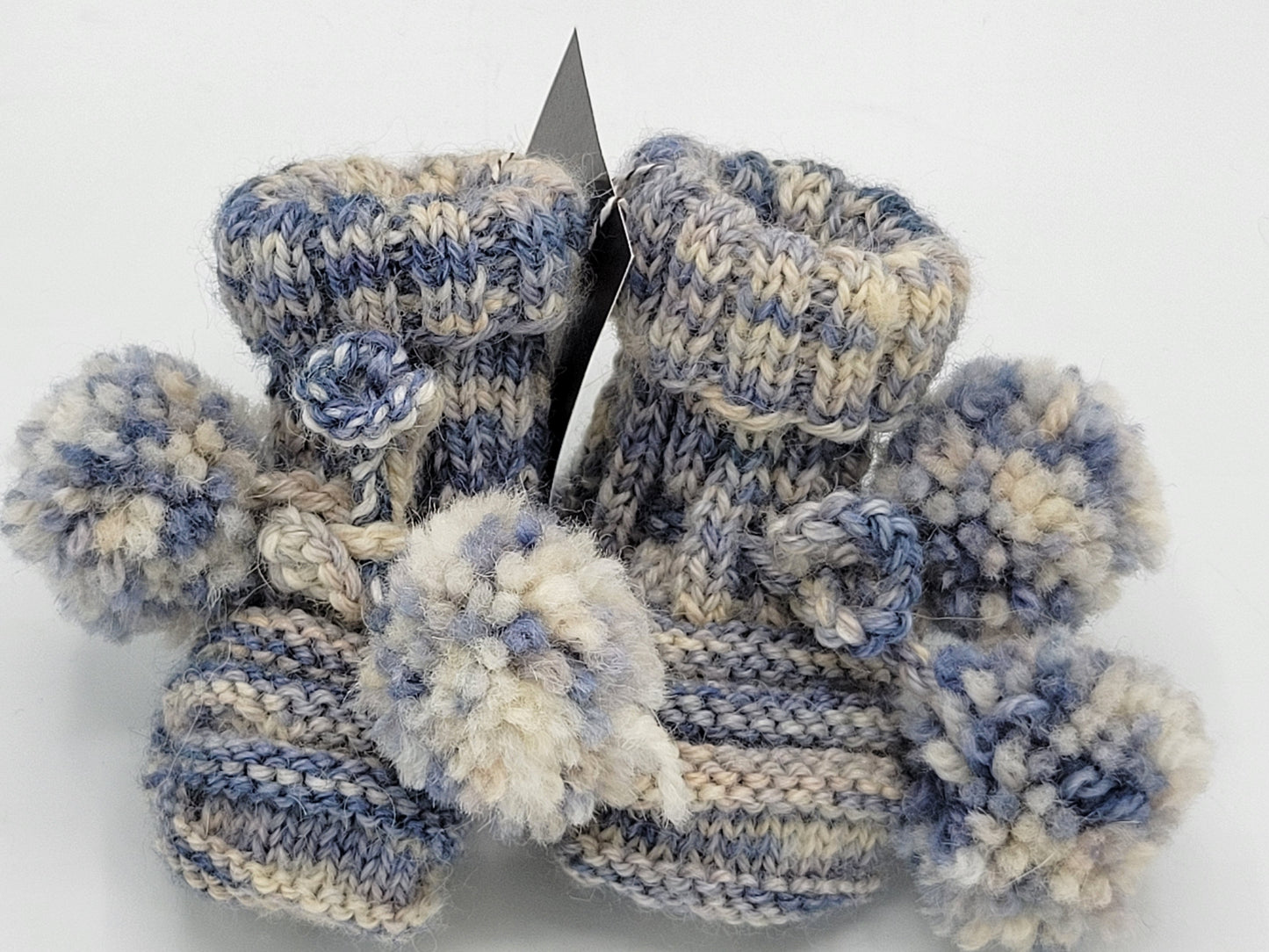 Handmade baby booties