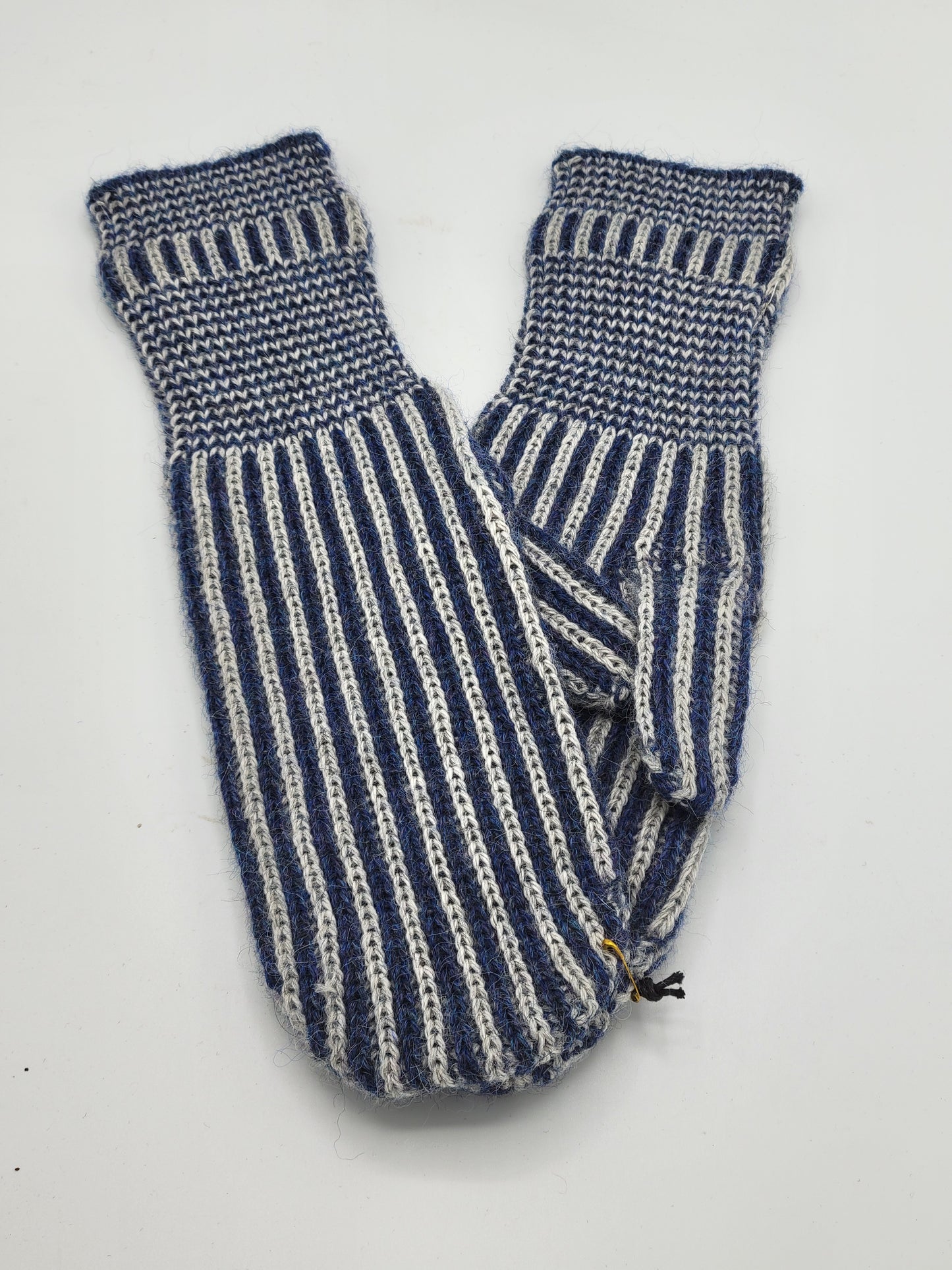 Raya Striped Alpaca Mittens