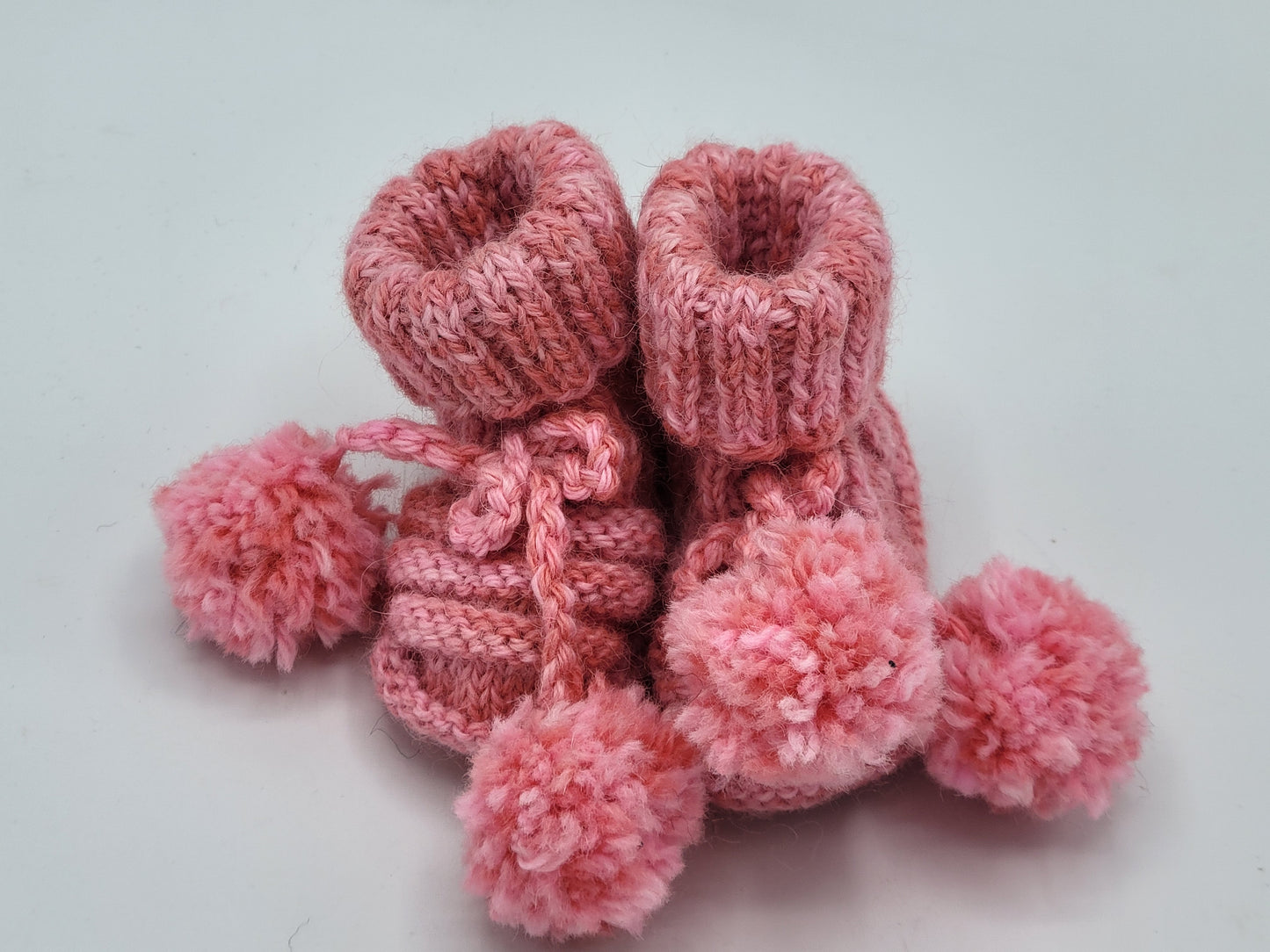 Handmade baby booties