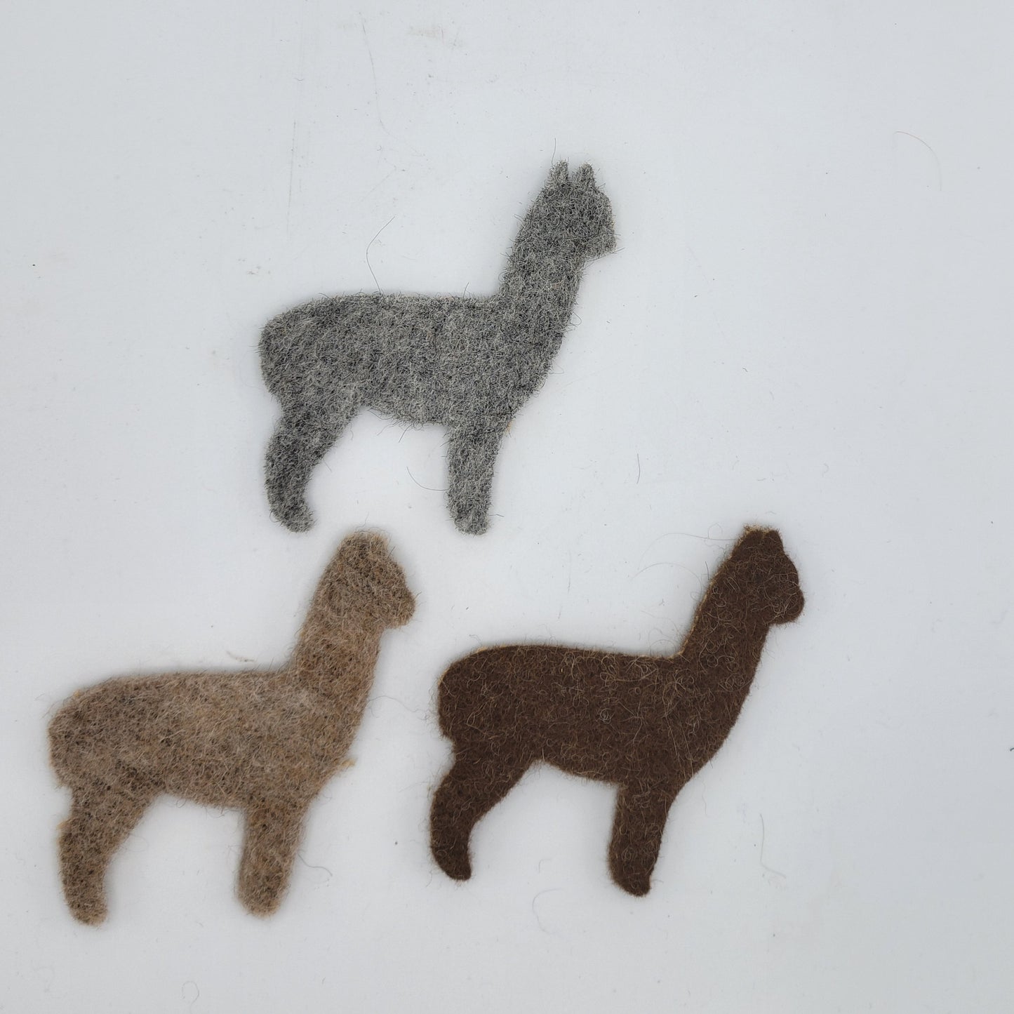 Felted Alpaca Cutout Ornament