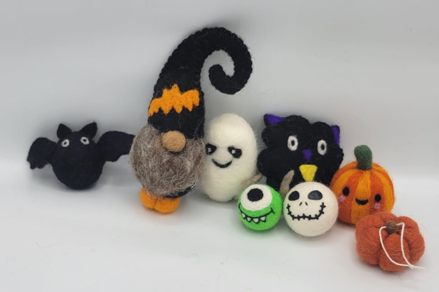 Felted Halloween Ornaments