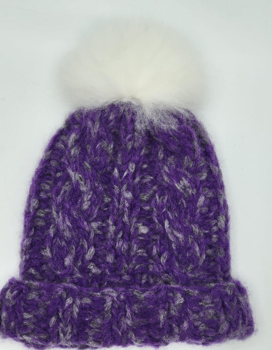 Marshmallow PomPom Hat