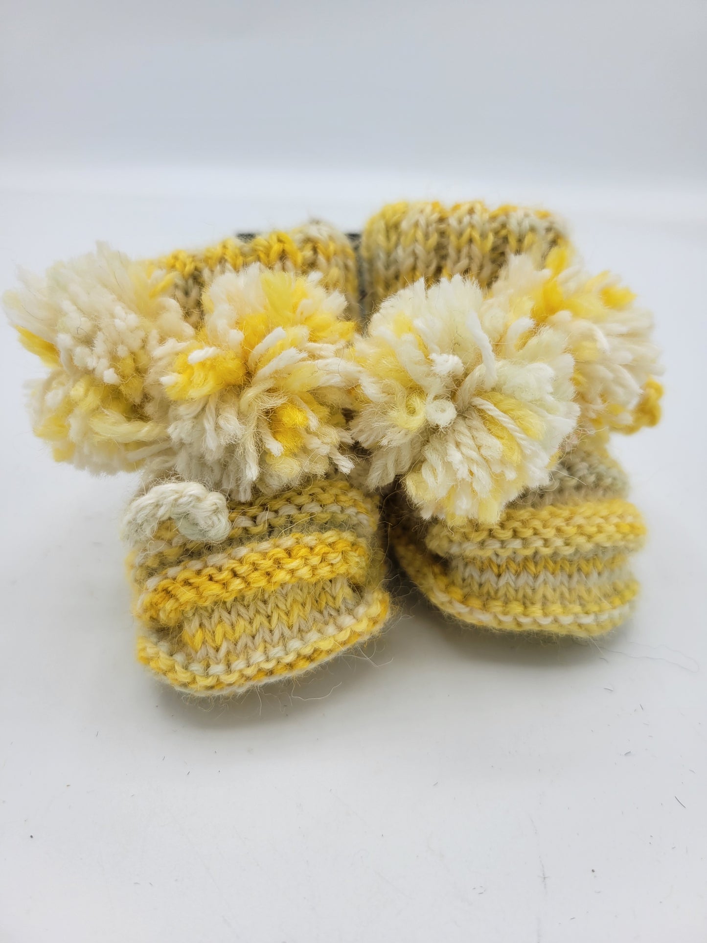 Handmade baby booties