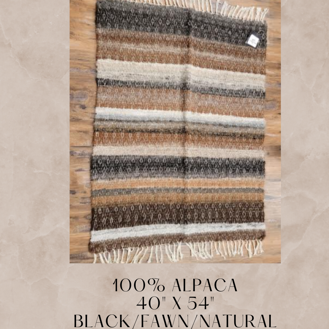 Handmade Rugs - 2' x 3' neutral stripes