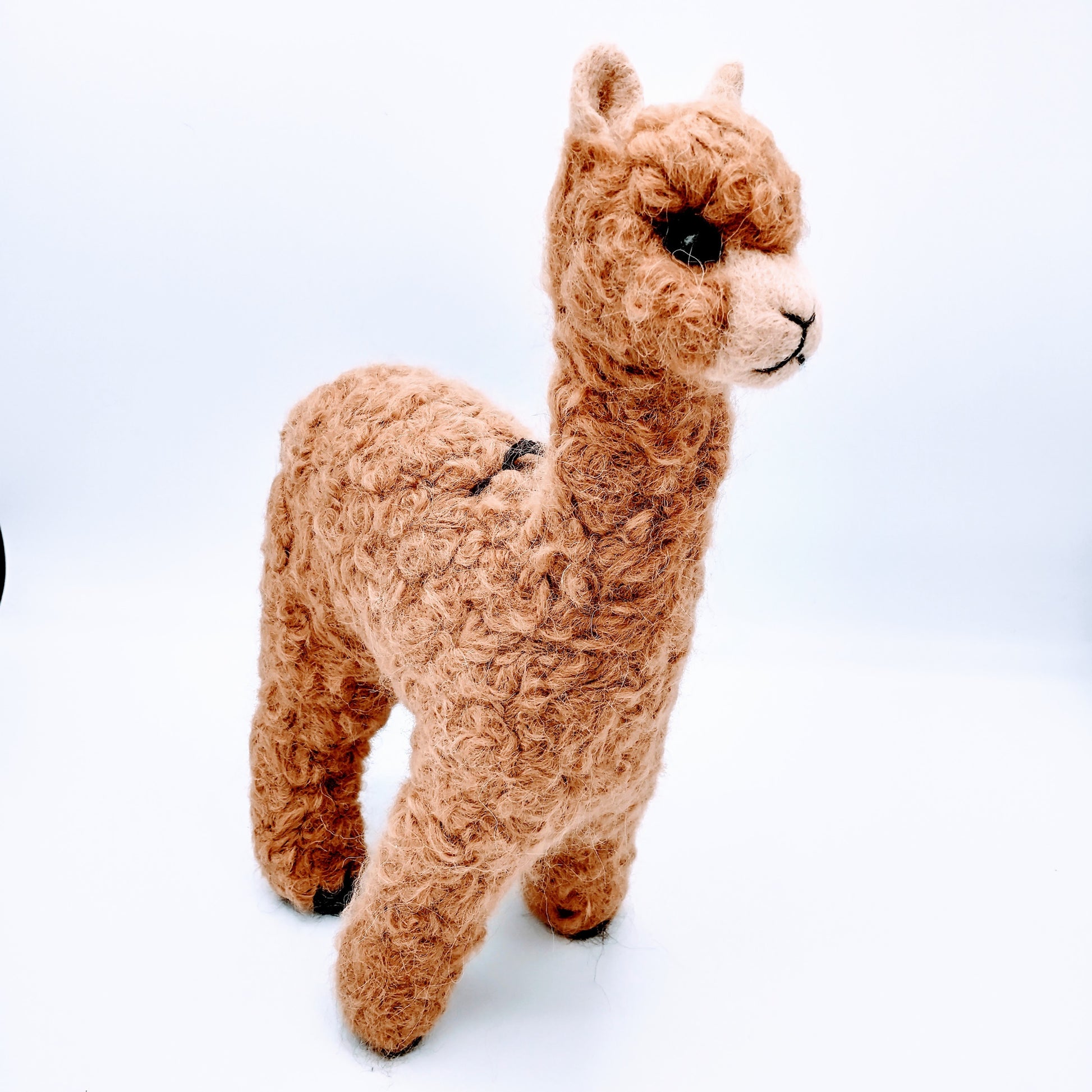 Herdsire 12″ Alpaca Fiber Sculpture brown