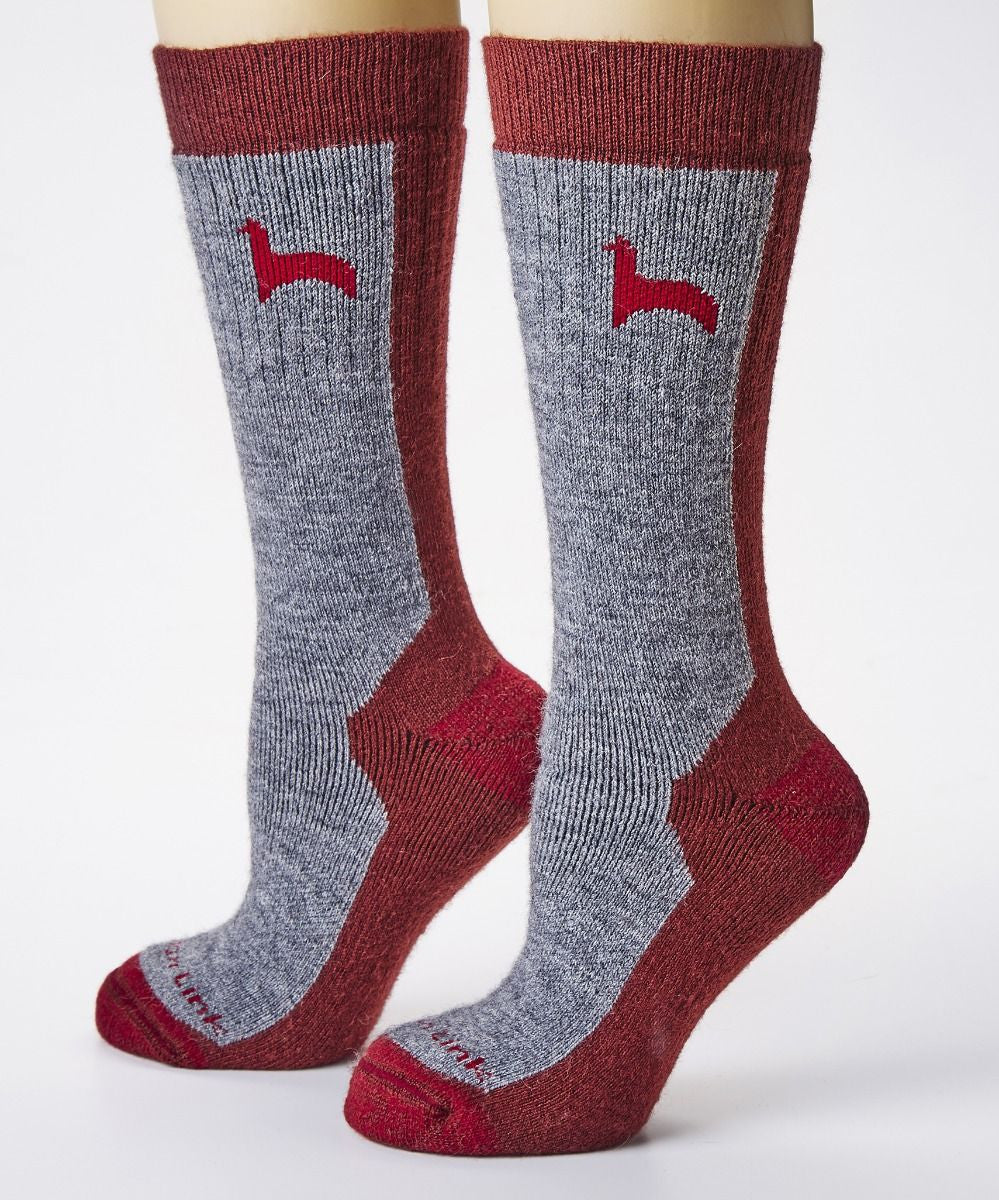 Hiker Alpaca Socks red