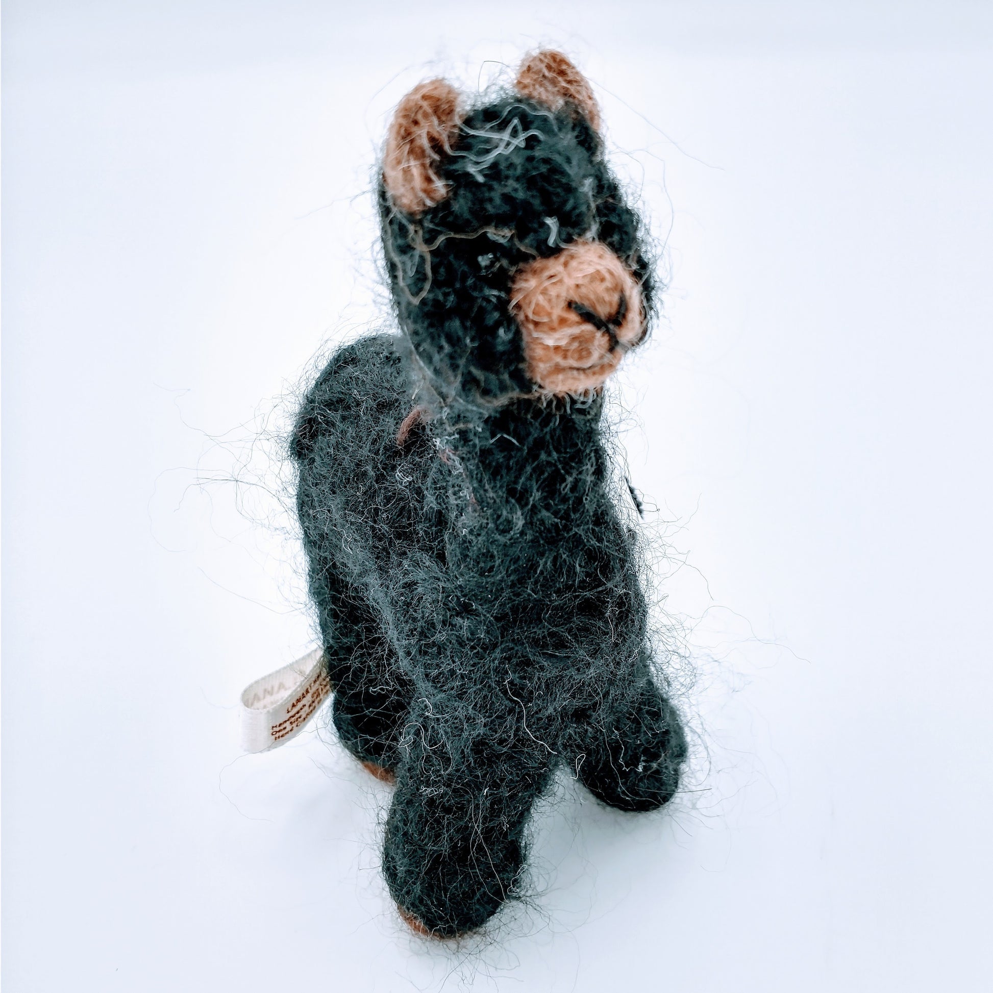 Alpaca Fiber Sculpture in black