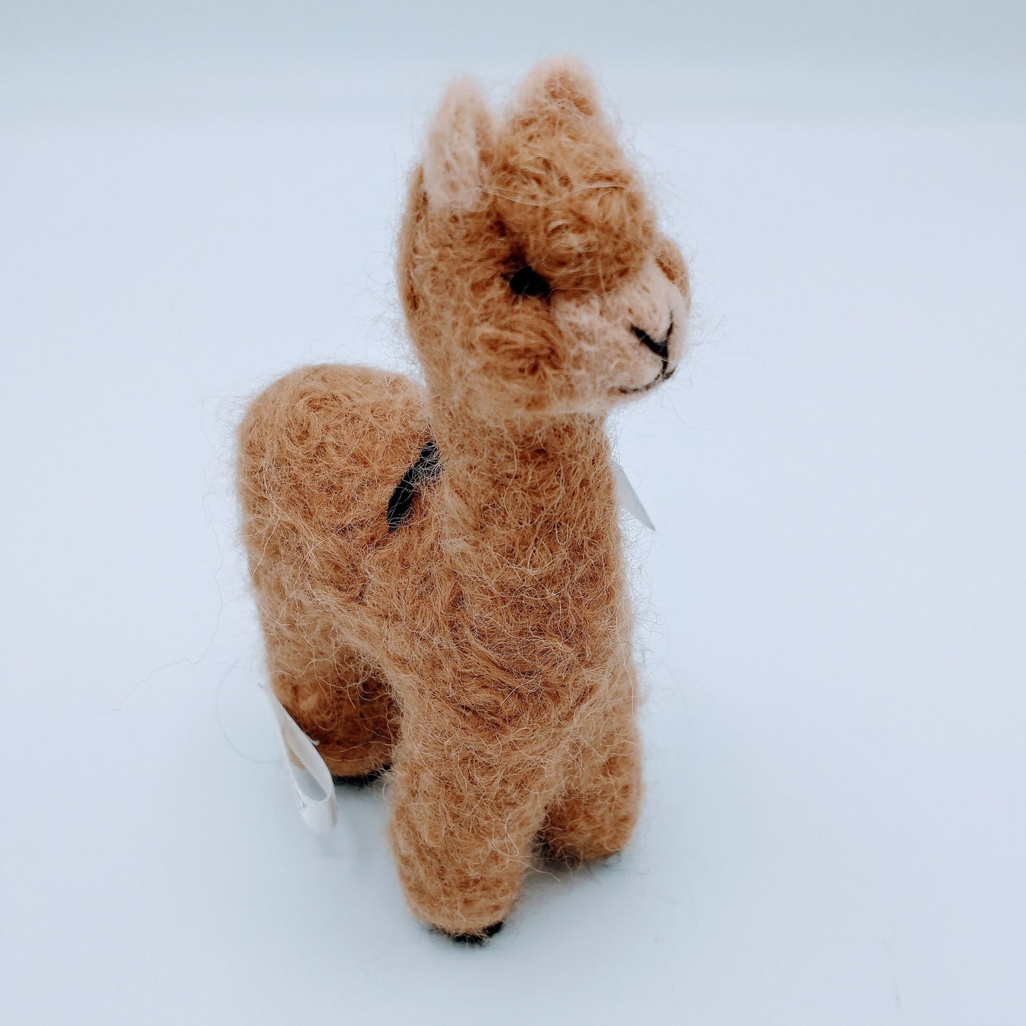 Alpaca Fiber Sculpture in brown