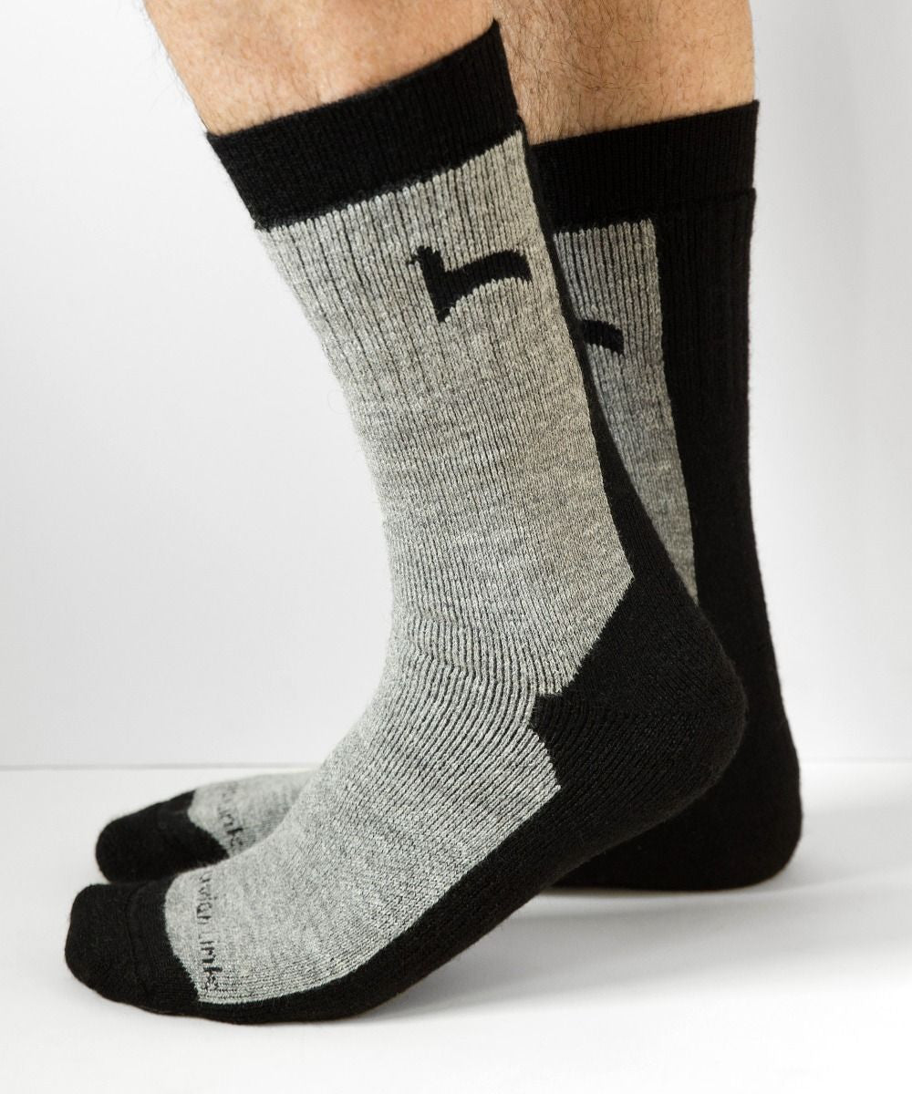 Hiker Alpaca Socks black