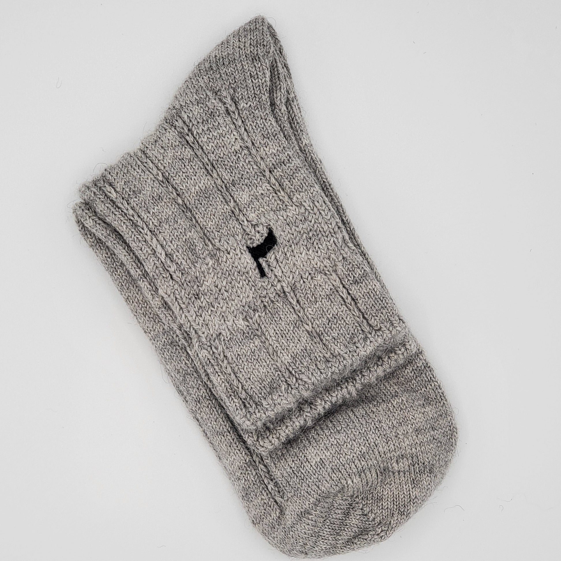 Alpaca Bed Socks in gray