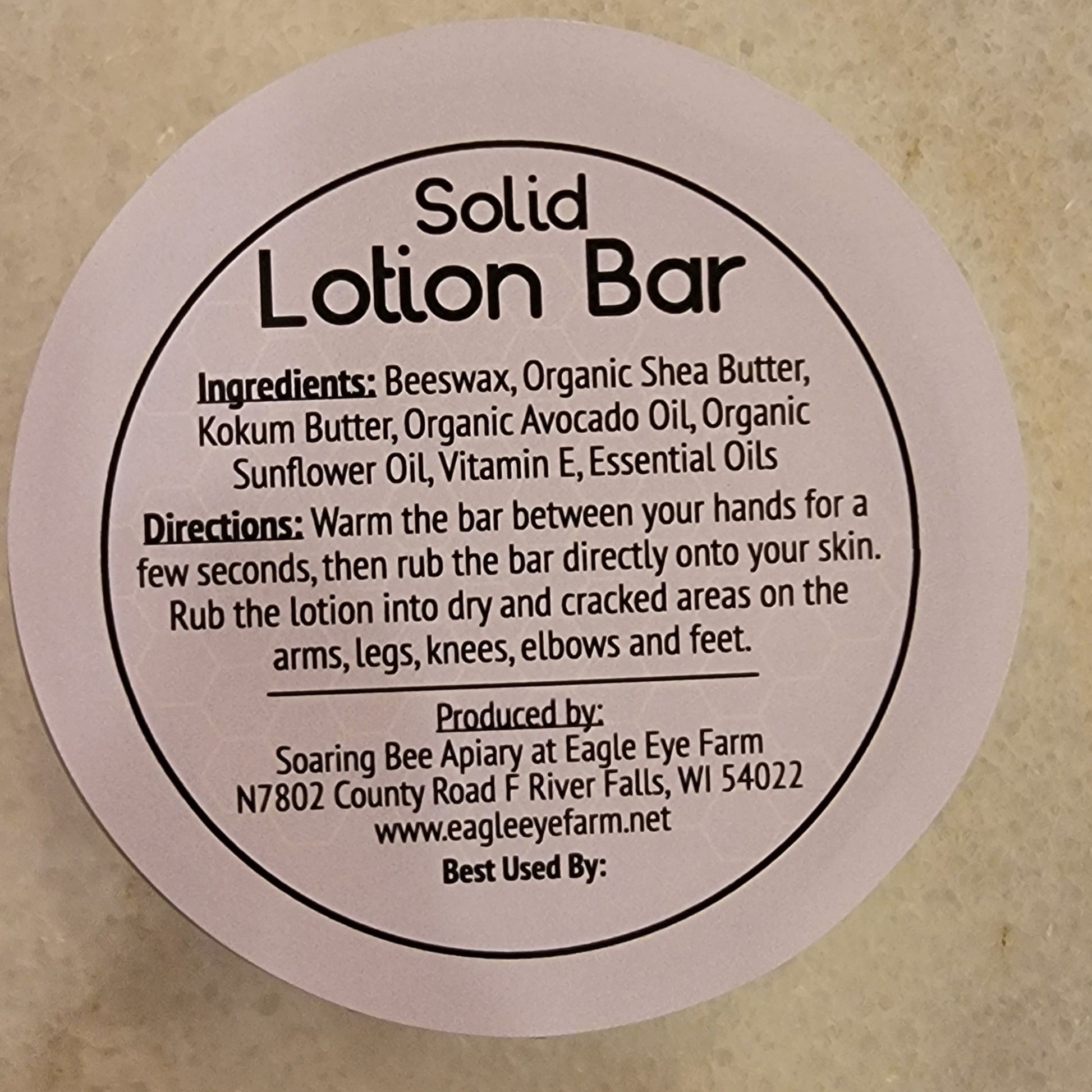 Solid Lotion Bar