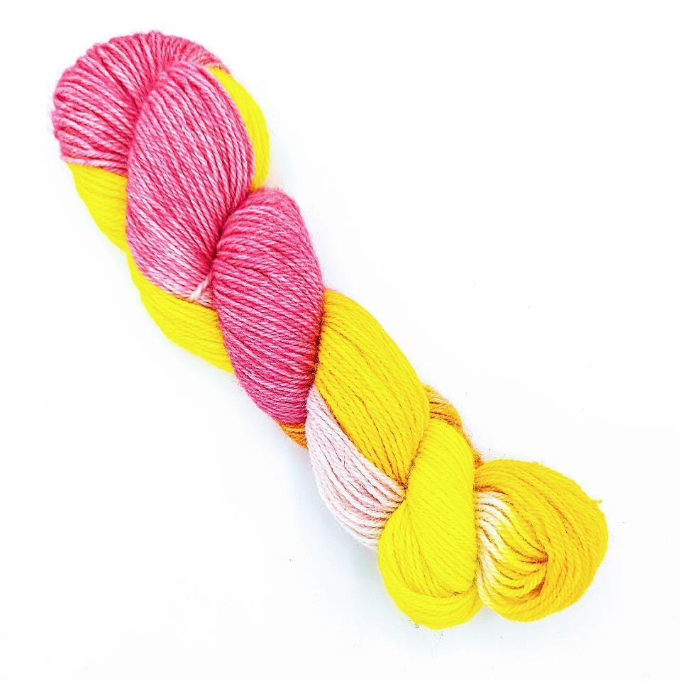 Sportweight Alpaca Yarn yellow and pink