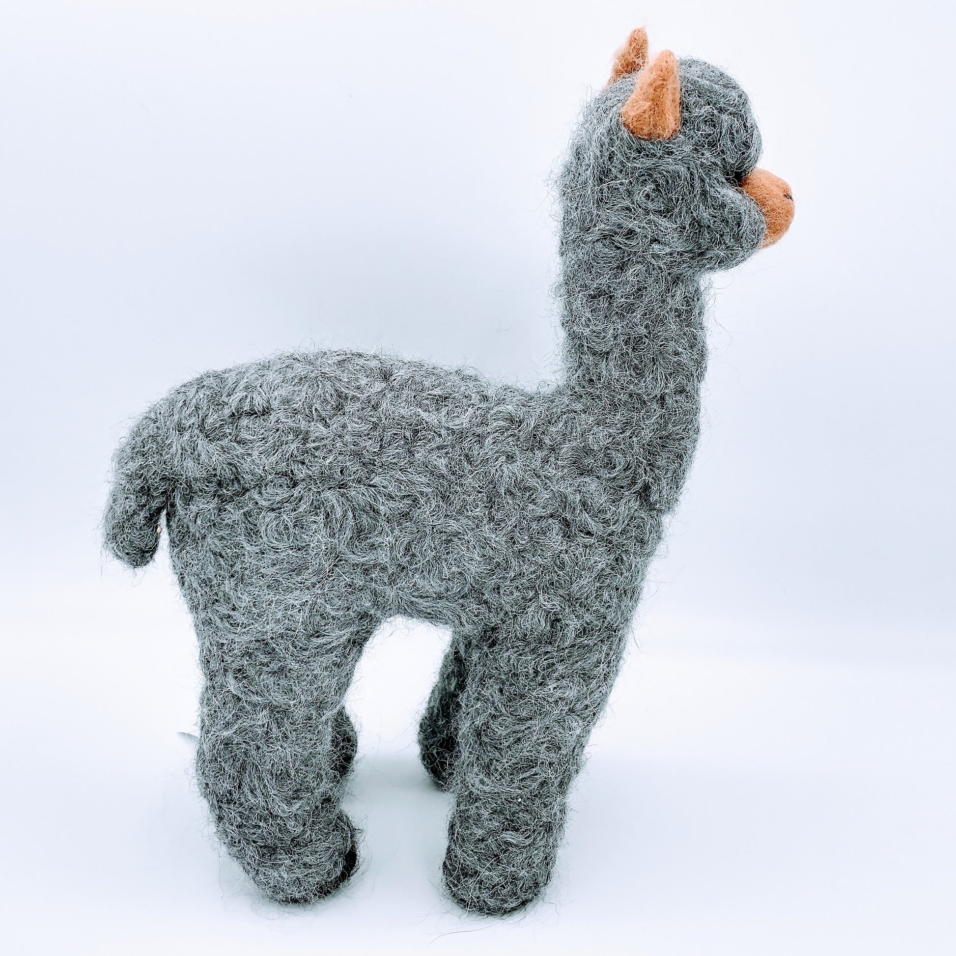 Felted Alpaca in gray