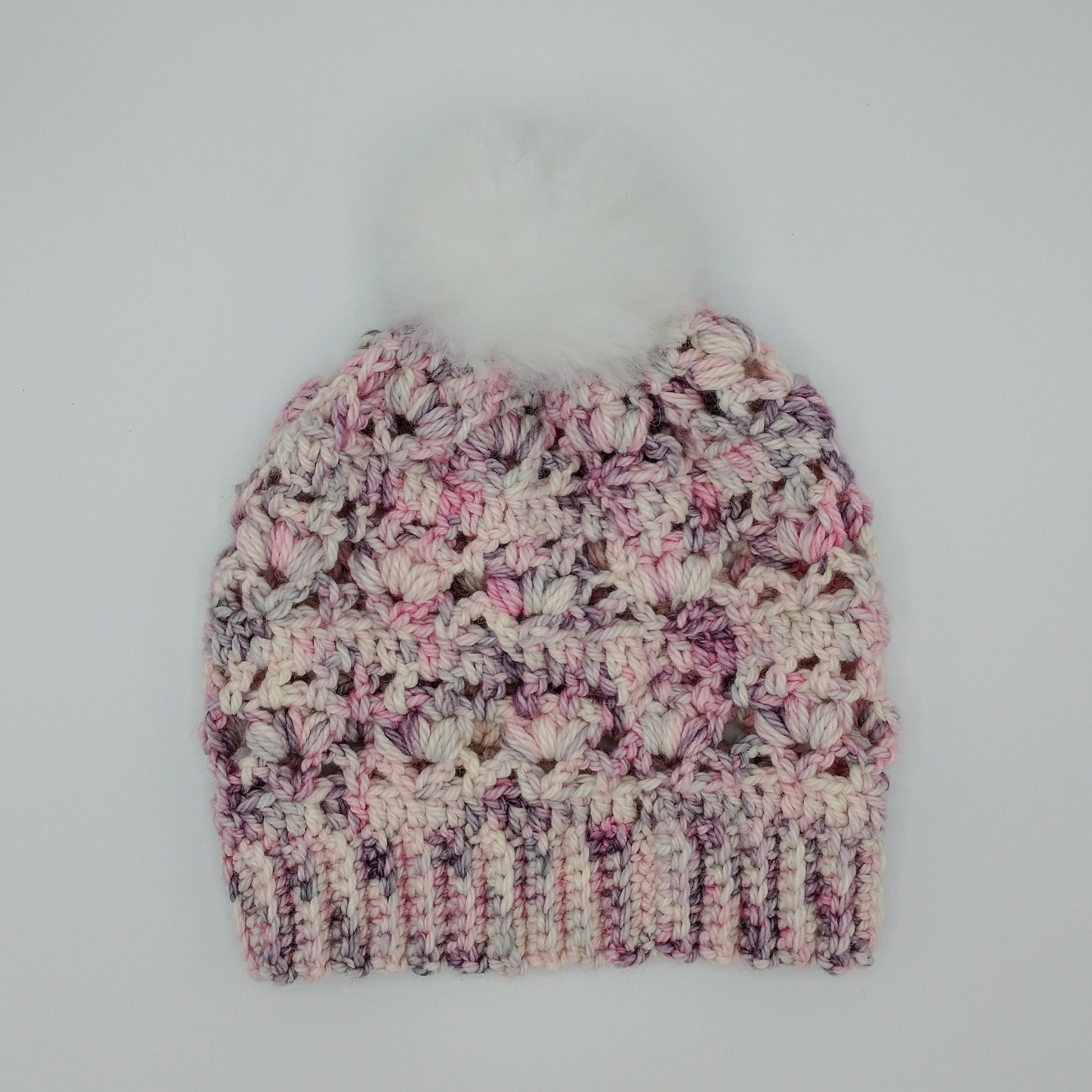 Handmade Children's Single Pom Hat Pink