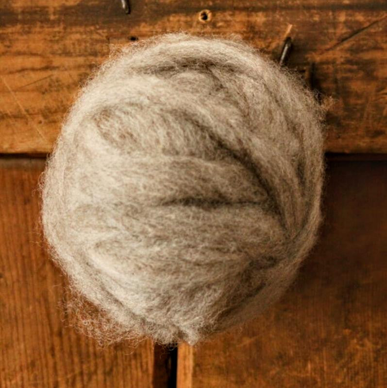 Roving - 4oz. Wool cream