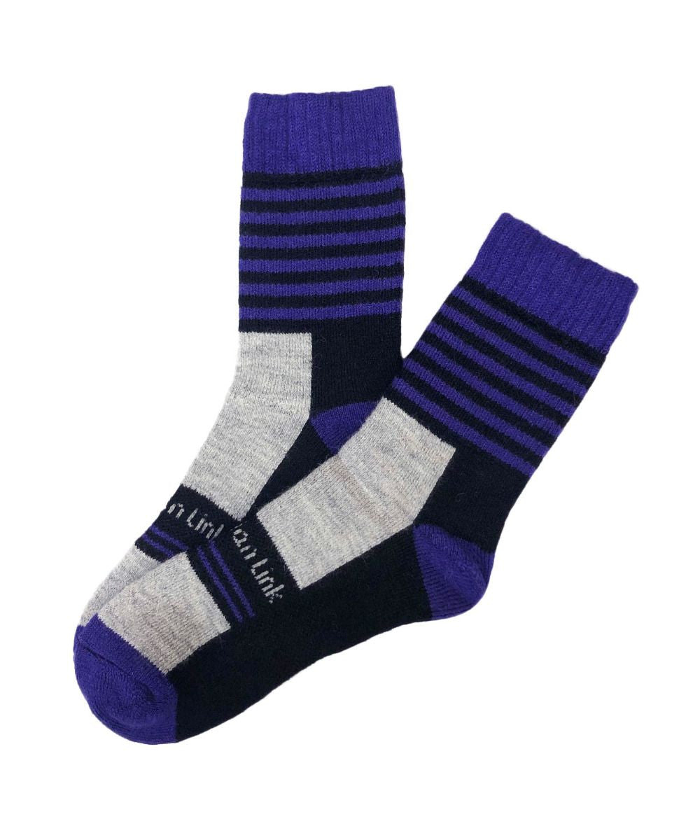 Hiker Alpaca Socks purple