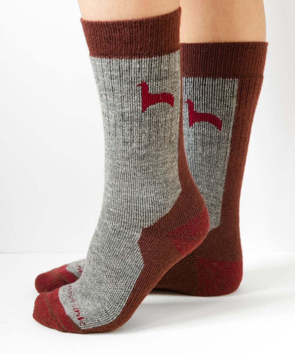 Hiker Alpaca Socks brown